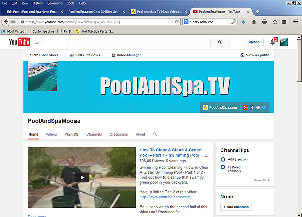 Pool And Spa TV